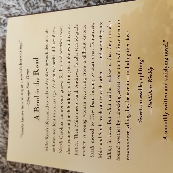 A Bend In the Road Paperback Book by Nicholas Sparks - Picture 3 of 5